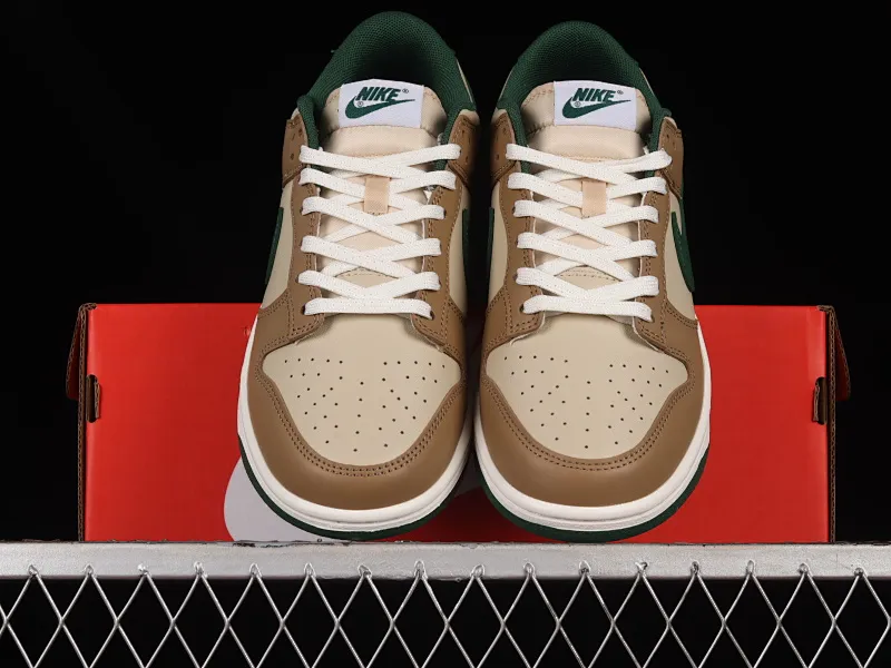 All categories Nk SB Dunk series Nk SB Dunk Low low-top sneakers J version Nk Dunk Low "Tans" retro green SB low-top sports and leisure sneakers FB7160-231